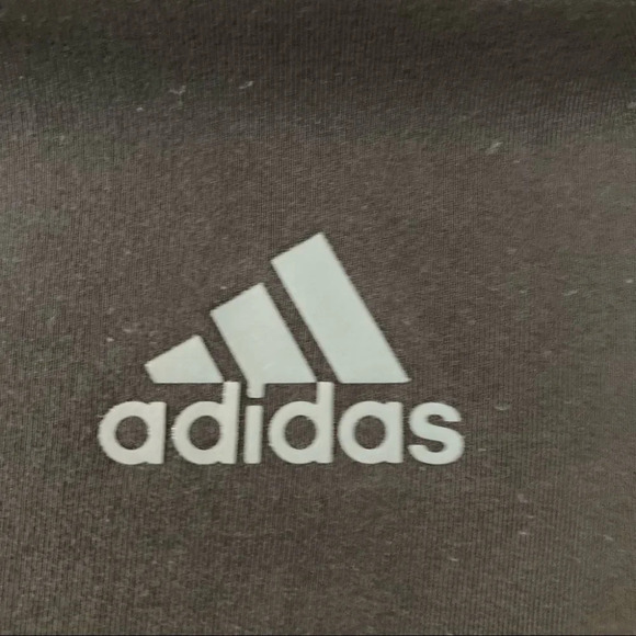 ADIDAS Sz L  Tre-Foil Logo Medium Compression Workout Leggings - Picture 4 of 5